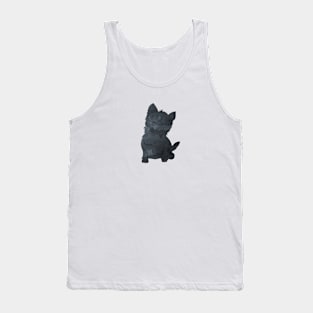 West Highland White Terrier aka Westie Black Art Tank Top